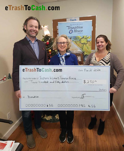 Donation presented at Victoria Women's Transition House